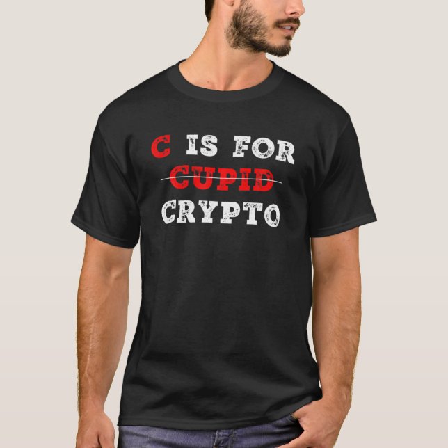 T-shirt C Est Pour Crypto Cupid Pour Trader Funny Cupid Ca (Devant)
