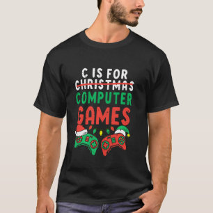 T-shirt C Est Pour Jeux Ordinaires Gamer Boys Jeu Christma