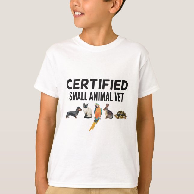 T-shirt C est pour l'animal vétérinaire certifié (Devant)