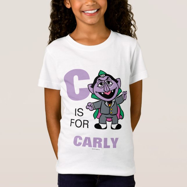 T-Shirt C est pour le Comte von Count | Ajoutez votre nom (Devant)