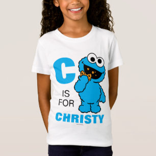T-Shirt C est pour le Cookie Monster Ajoutez votre nom