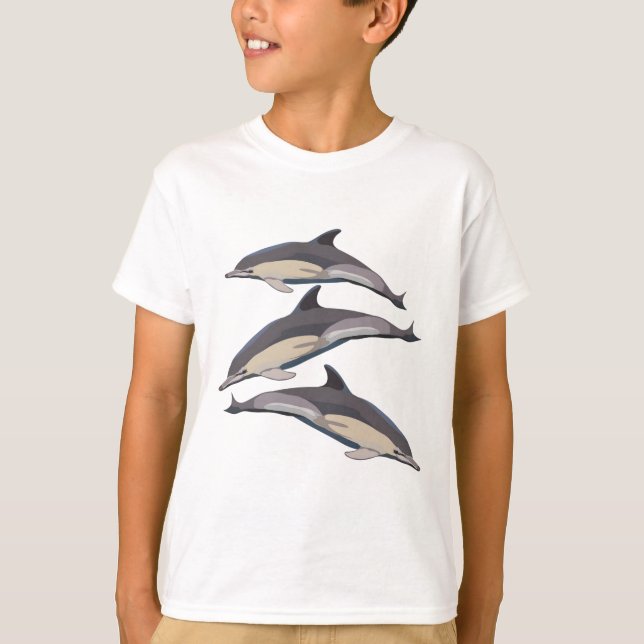 T-shirt C est pour le dauphin commun (Devant)