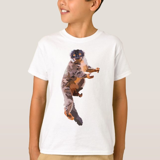 T-shirt C est pour le Lemur Brown commun (Devant)