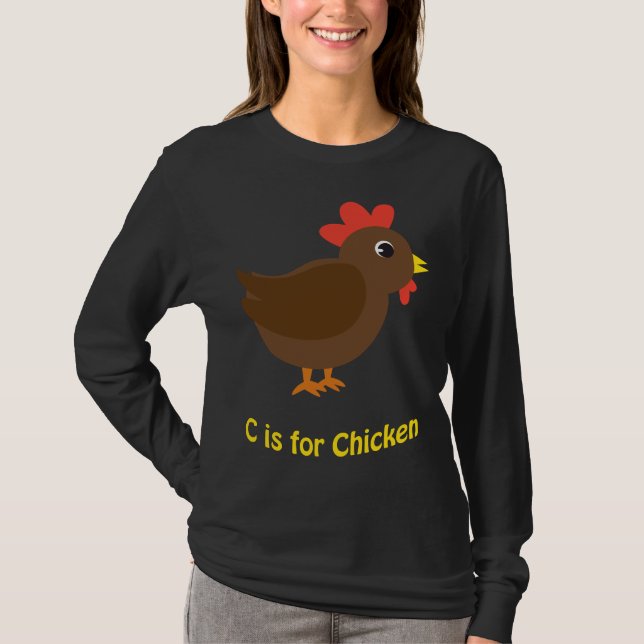 T-shirt C est pour le poulet (Devant)