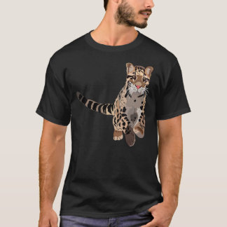 T-shirt C Est Pour Leopard Nuageux  
