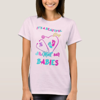 T-shirt "C’est une belle journée pour rencontrer nos bébés