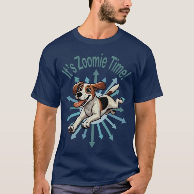 T-shirt C’est Zoomie Time Medium Beagle Mutt (Devant)