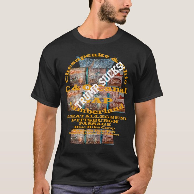 T-shirt C et O Canal Towpath Great Allegheny Passage (Devant)