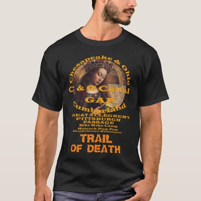 T-shirt C et O Canal Towpath Great Allegheny Passage (Devant)