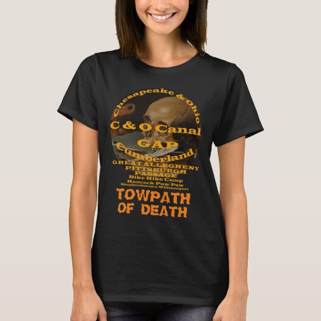 T-shirt C et O Canal Towpath Great Allegheny Passage (Devant)