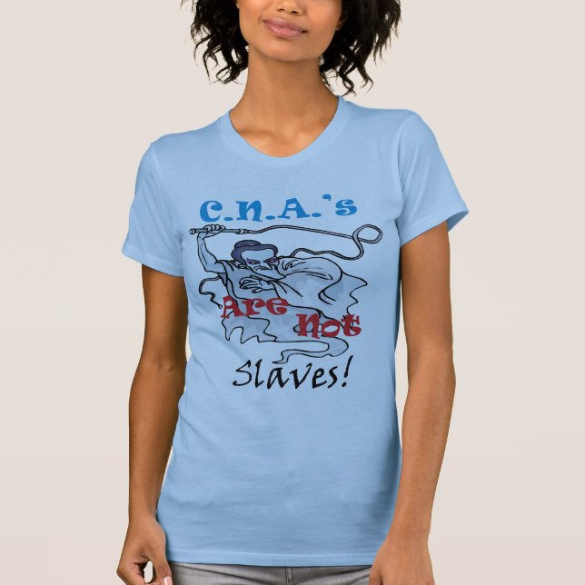 T-shirt C.N.A. ne sont pas des esclaves (Devant)