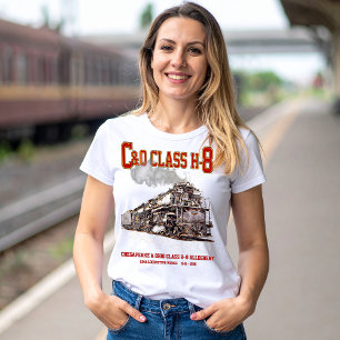 T-shirt C&O Classe H-8 2-6-6-6 Locomotive à vapeur Alleghe