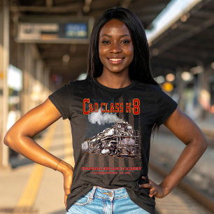 T-shirt C&O Classe H-8 Locomotive Allegheny - Drapeau amér