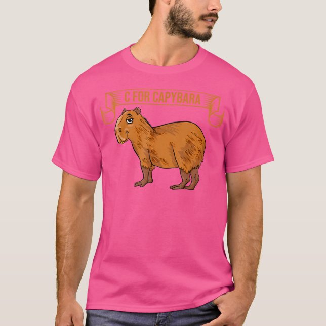 T-shirt C Pour Capybara Capy Anniversaire Cappybara Capyba (Devant)