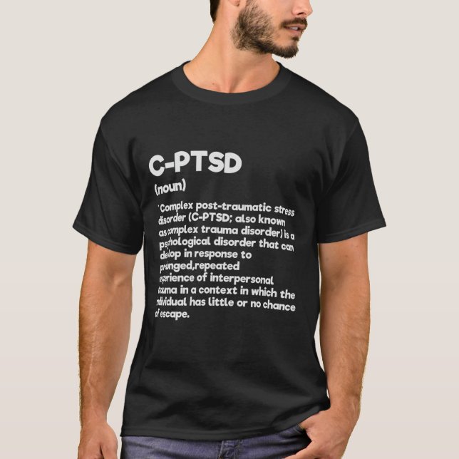 T-shirt C-ptsd Définition Sensibilisation au stress Posttr (Devant)