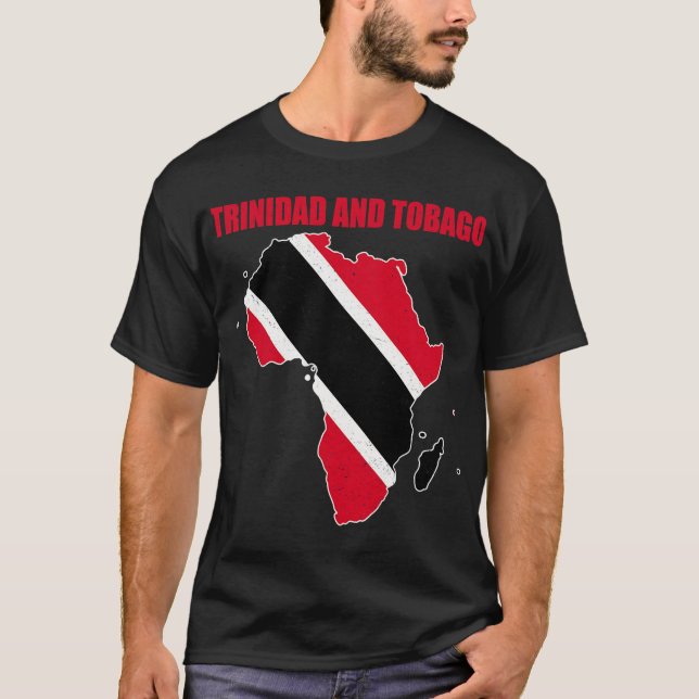 T-shirt C_s Dans Mon ADN Drapeau De Trinité-Et-Tobago Afro (Devant)