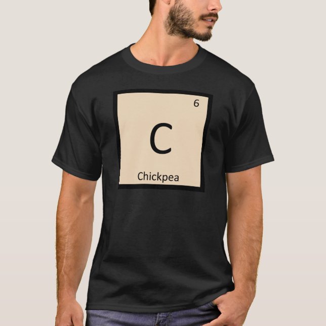 T-shirt C - Symbole de table périodique de la chimie du po (Devant)