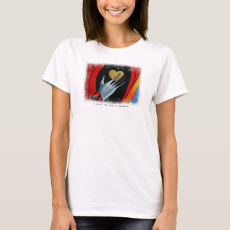 T-shirt c?ur d'or