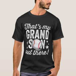 T-shirt Ça39s Mon Petit-Fils Là-Bas Grand-Mère De Baseball