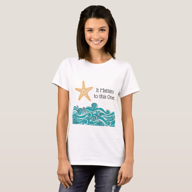 T-shirt Ça a de l'importance pour cette espèce de poisson  (Devant entier)