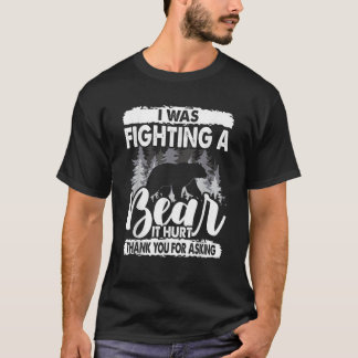 T-shirt Ça A Fait Mal Drôle De Se Bien Bientôt Je Combatta