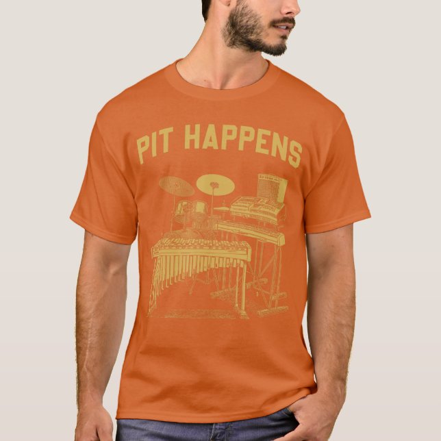 T-shirt Ça arrive pour la section de percussion de batteri (Devant)