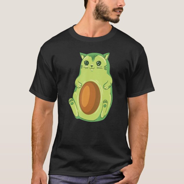T-shirt Ca  Avocato Chat (Devant)