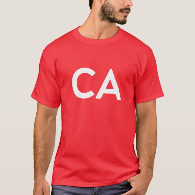 T-shirt CA - Canada Three Part Combo Design (Devant)