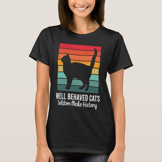 T-shirt Ca  Chats Bien Elevés  Chat Mignon (Devant)