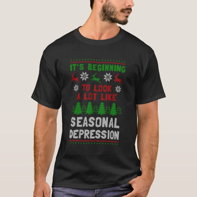 T-shirt Ça Commence À Ressembler Beaucoup À Une Dépression (Devant)