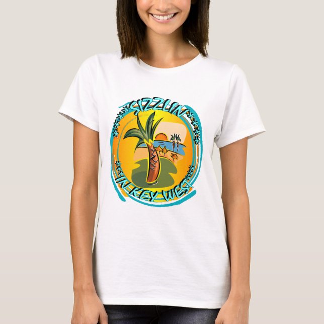 T-SHIRT ÇA CRÉPITE À KEY WEST (Devant)