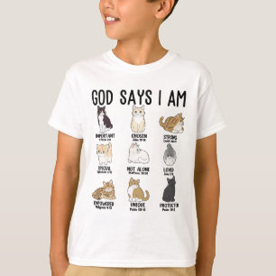 T-shirt Ca Dieu Dit Que Je Suis Mignonne Jésus Femmes Ado