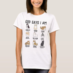 T-shirt Ca Dieu Dit Que Je Suis Mignonne Jésus Femmes Ado