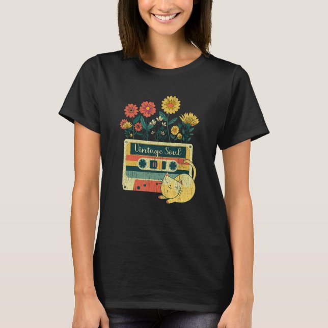 T-shirt Ca for woman Retro Soul Flowers Wildflower 1 (Devant)