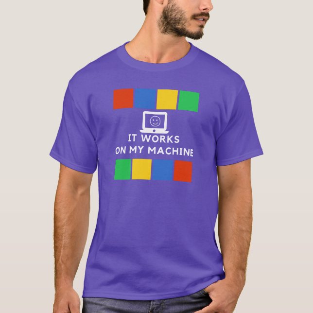T-shirt Ça marche sur ma machine (Devant)
