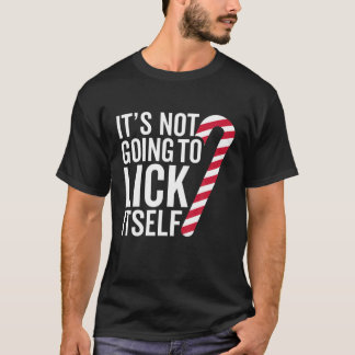 T-shirt Ça ne va pas se lick Sucre de canne de Noël