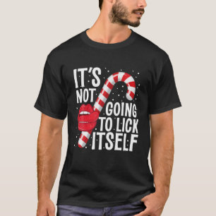 T-shirt Ça ne va pas se lick Sucre de canne de Noël
