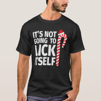 T-shirt Ça ne va pas se lick Sucre de canne de Noël
