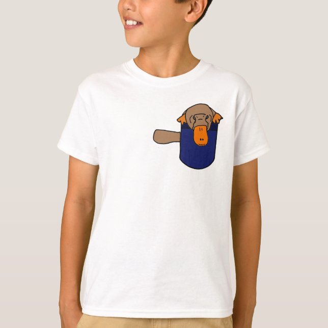 T-shirt CA ornithorynque dans une chemise de poche (Devant)