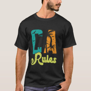 T-shirt CA Règles Californie USA Amérique Californie améri