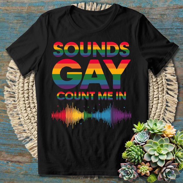 T-shirt Ça Sonne Gay, Comptez-Moi (Créateur téléchargé)