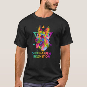 T-shirt Ça Tombe Ça S'en Fiche Brosse Allemand Shepherd An