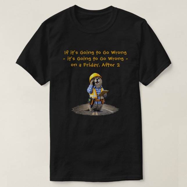 T-shirt "Ça tourne mal" (1) (Design devant)