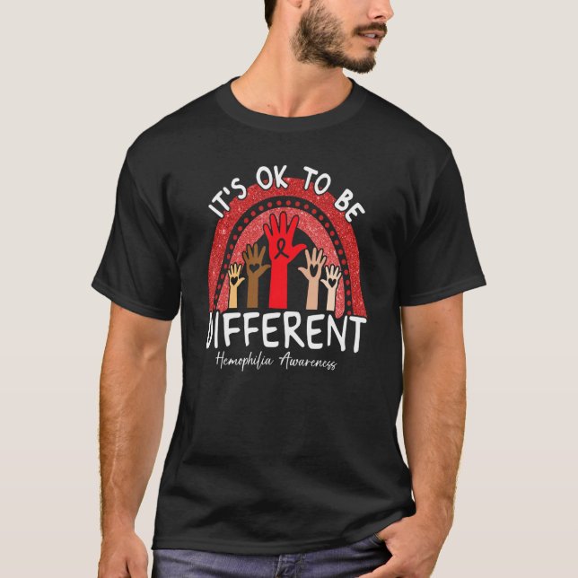 T-shirt Ça va d'être différent Hémophilie sensibilisation  (Devant)
