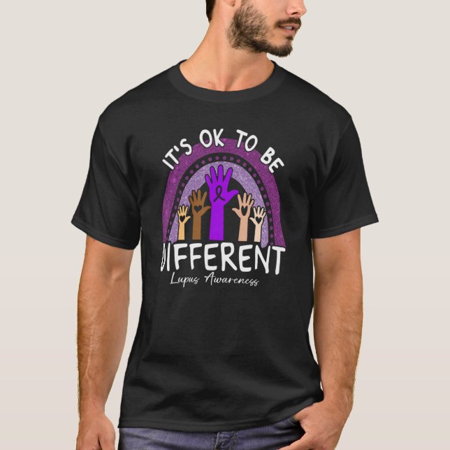 T-shirt Ça va d'être différent Lupus Sensibilisation Viole (Devant)