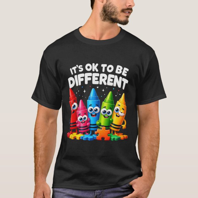 T-shirt Ça va d'être différent Sensibilisation sur l'autis (Devant)