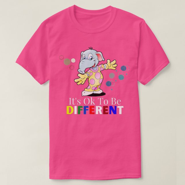 T-shirt Ça Va Être Un Éléphant Différent (Design devant)