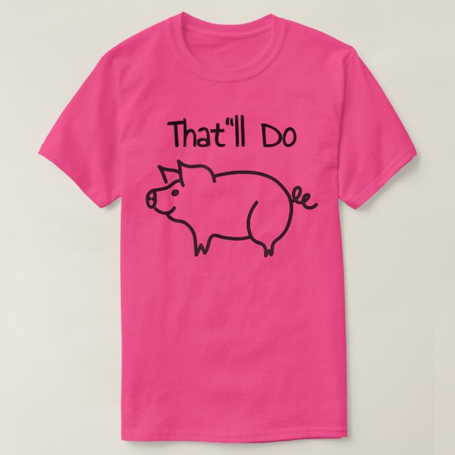 T-shirt Ça va faire du cochon (Design devant)