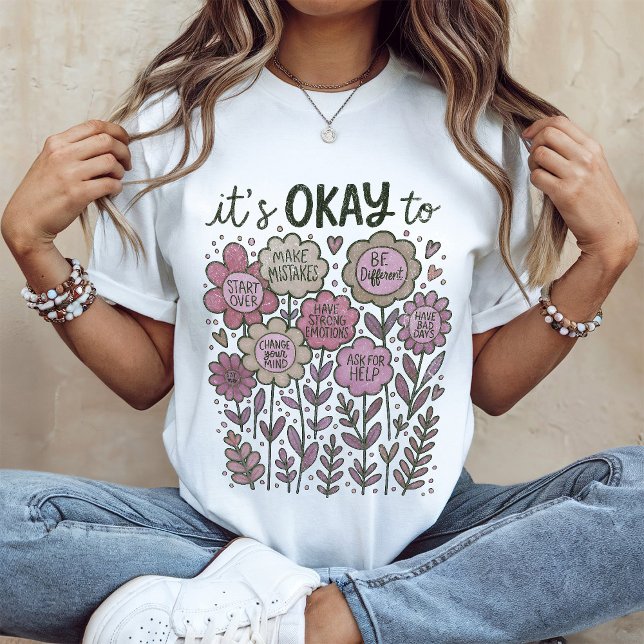 T-shirt Ça va pour Boho Floral (Créateur téléchargé)