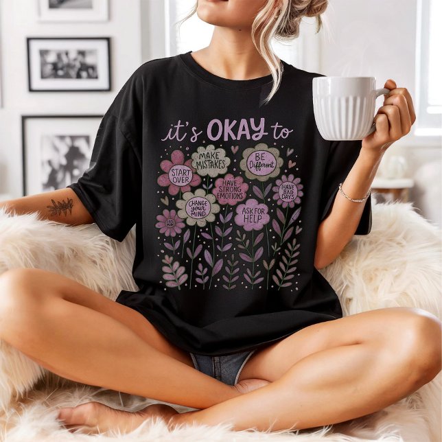 T-shirt Ça va pour Boho Floral (Créateur téléchargé)